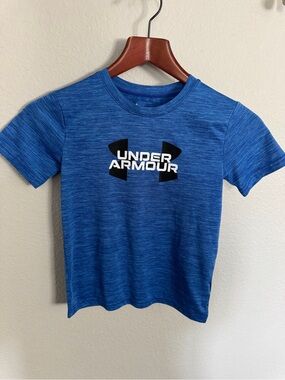 Under Armour Boys' Blue Tech Short Sleeve Tee 7
